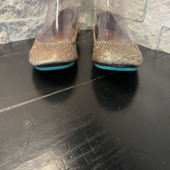 Tieks Wild Copper Ballet Flats Shoes Women Teal Bronze Size 8 - Picture 4 of 13